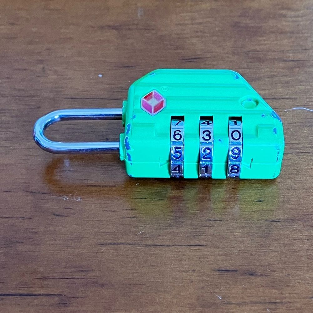 Green TSA Lock
